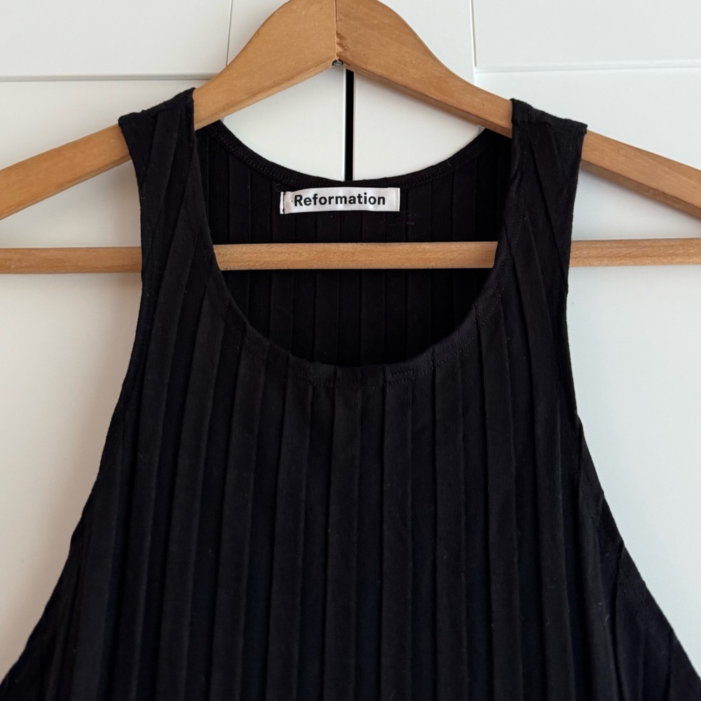 Reformation Mel Ribbed Racerback Dress - Picture 7 of 9